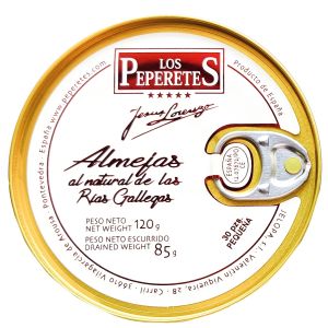 Almejas al natural 30 pz. Los Peperetes 120 gr