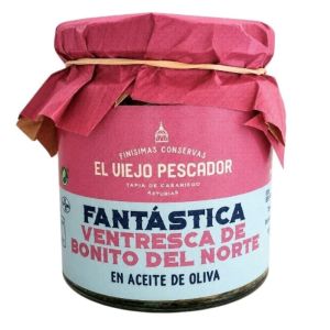 Ventresca de bonito del norte en aceite de oliva El Viejo Pescador 230 gr